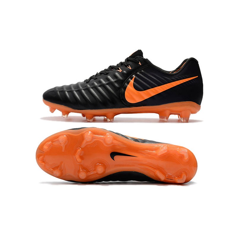 Nike Tiempo Legend VII FG Crampons Noir Orange