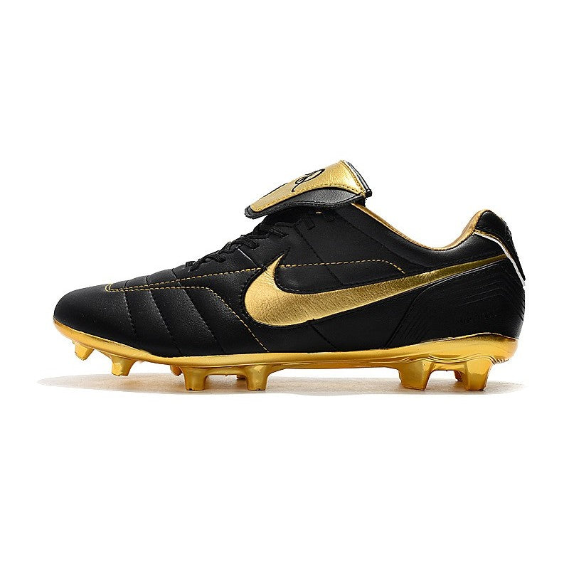 Nike Crampons Tiempo Legend VII R10 Elite FG Noir Or