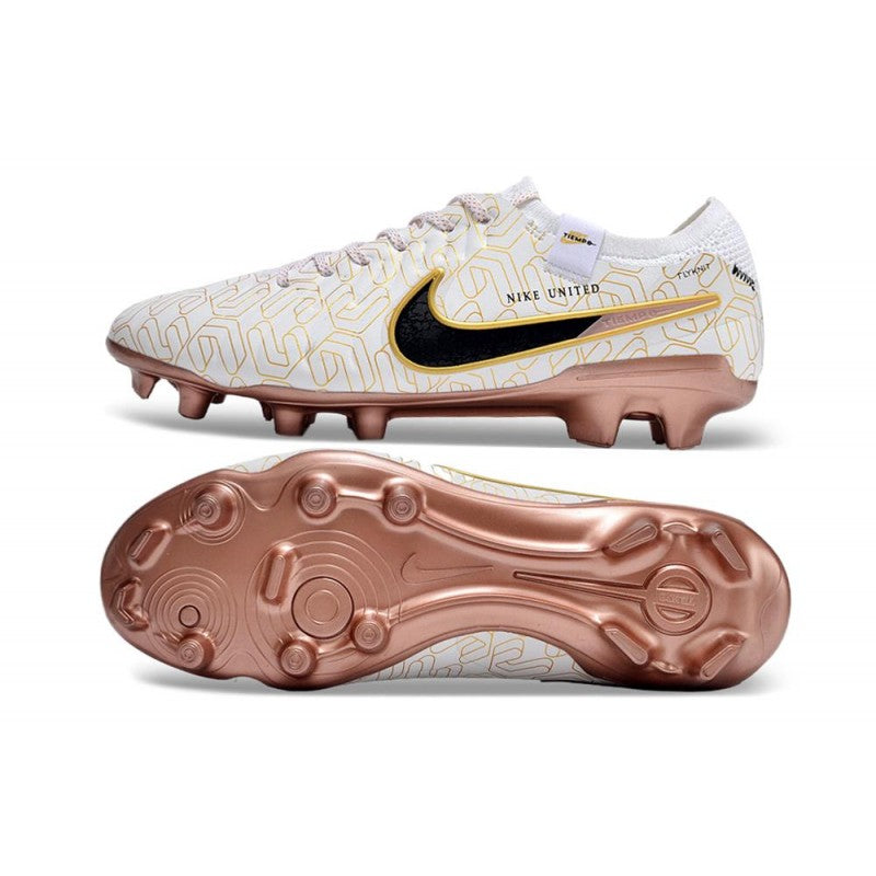 Nike Tiempo Legend 10 Elite FG Blanc Or Noir