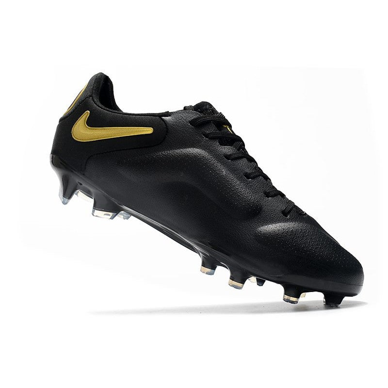 Nike Tiempo Legend 9 Elite FG Nouveau Noir Gris Foncé Métallique Anthracite