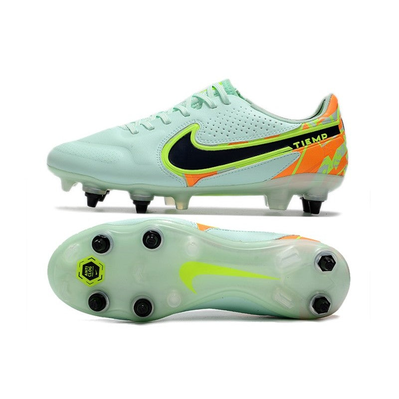 Nike Tiempo Legend 9 Elite SG PRO Barely Vert Noirened Bleu Orange Total