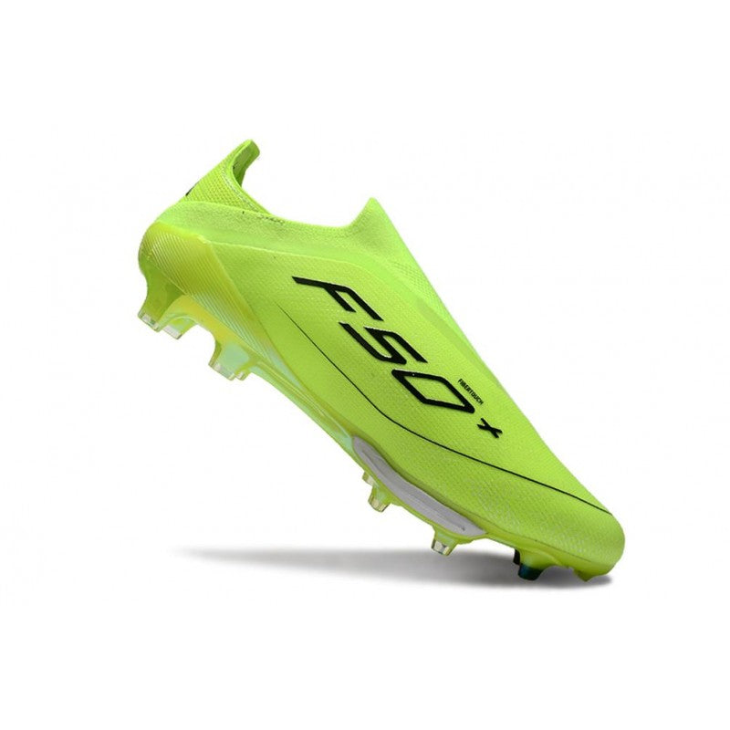 Adidas F50+ Sans Lacets FG Jaune Solaire Noir