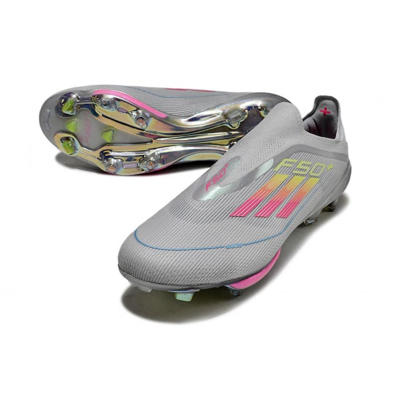 Adidas F50+ Sans Lacets FG Gris Jaune Solaire