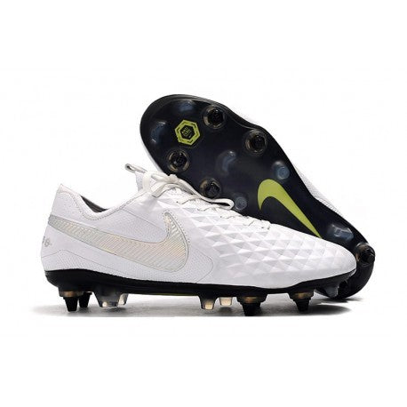 Nike Tiempo Legend 8 Elite SG PRO AC Blanc Platine Gris