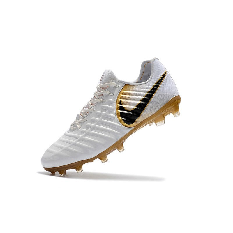 Nike Tiempo Legend VII FG Crampons Blanc Or