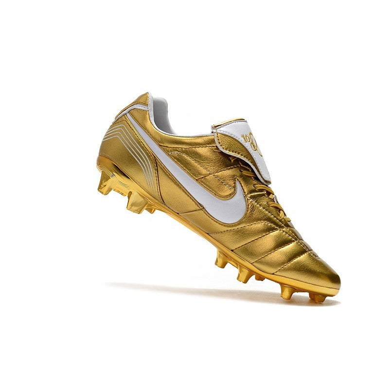 Nike Crampons Tiempo Legend VII R10 Elite FG Or Noir