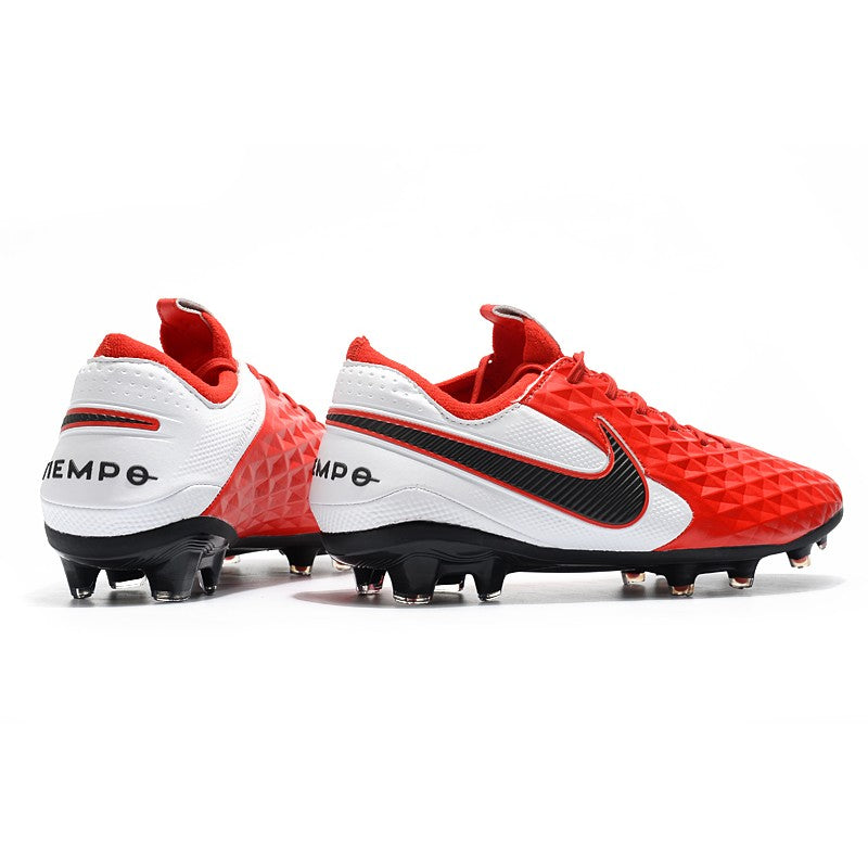Nike Crampons Nouveau Tiempo Legend 8 Elite FG Rouge Blanc