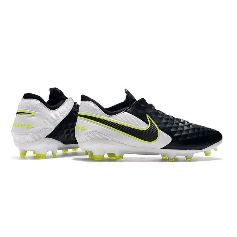 Nike Crampons Nouveau Tiempo Legend 8 Elite FG Noir Blanc