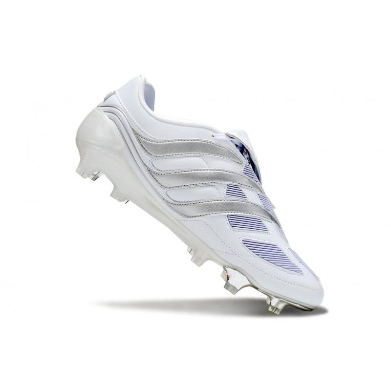 Adidas Predator Elite Fold Over Tongue FG Blanc Argent