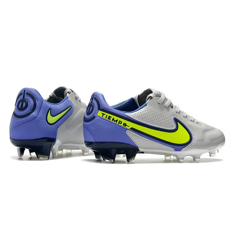 Nike Tiempo Legend 9 Elite FG Nouveau Gris Brouillard Volt Sapphire