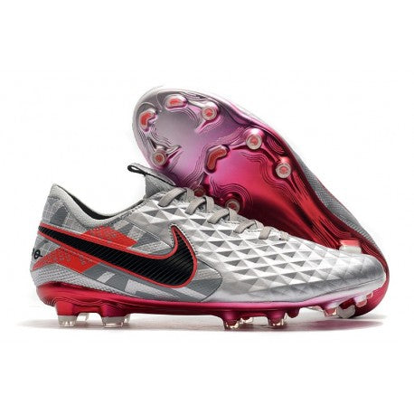 Nike Crampons Nouveau Tiempo Legend 8 Elite FG Gris Noir