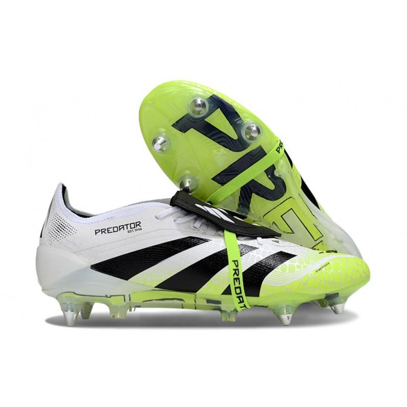 Adidas Predator Elite Foldover Tongue SG Pro Blanc Noir Jaune