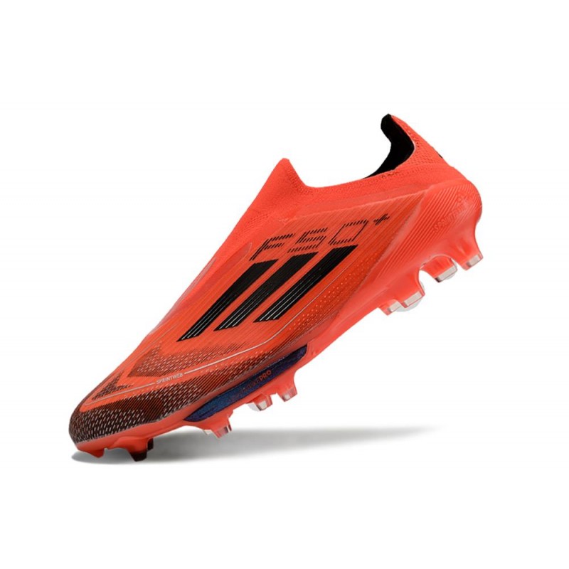 Adidas F50+ Sans Lacets FG Rouge Noir