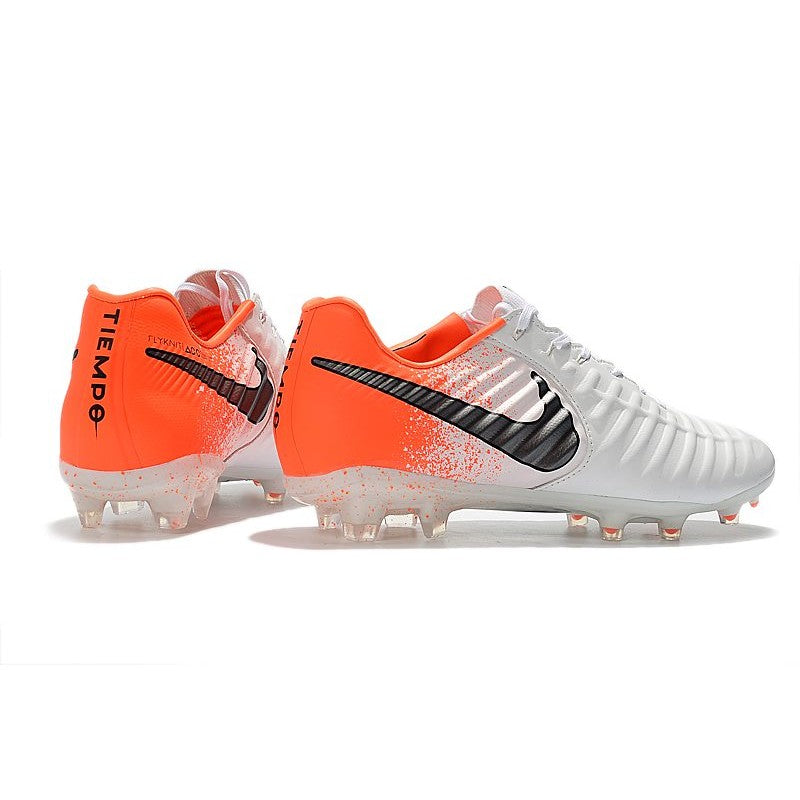Nike Crampons Tiempo Legend VII Elite FG Blanc Orange Noir