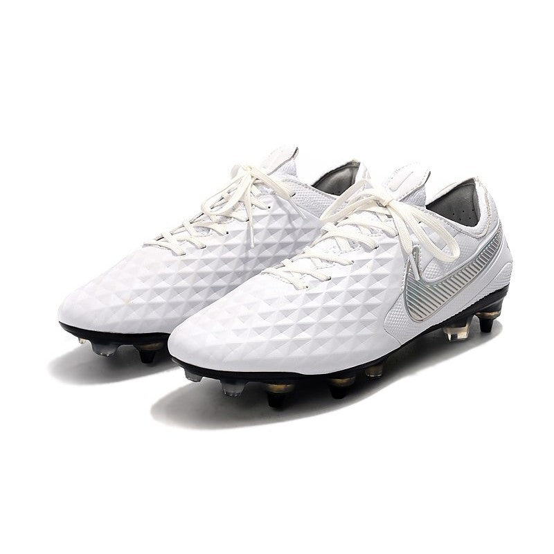 Nike Tiempo Legend 8 Elite SG PRO AC Blanc Platine Gris