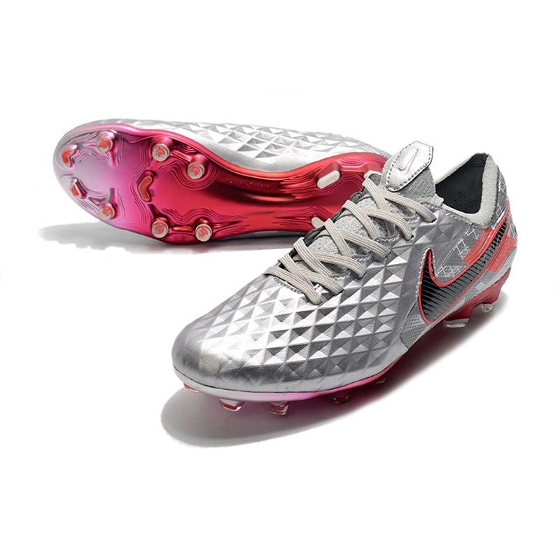 Nike Crampons Nouveau Tiempo Legend 8 Elite FG Gris Noir