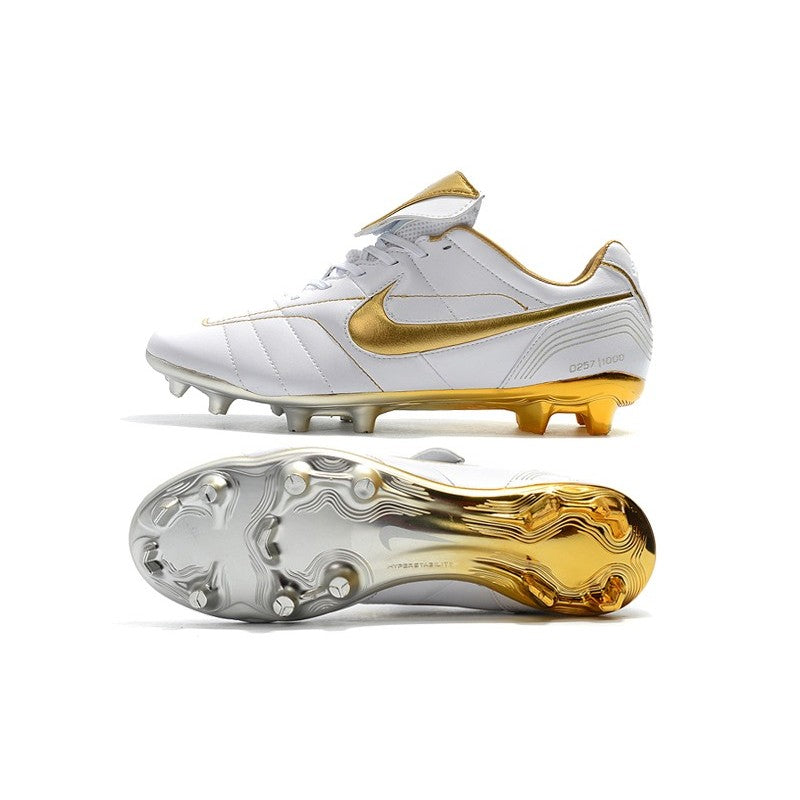 Nike Crampons Tiempo Legend VII Elite R10 FG Blanc Or