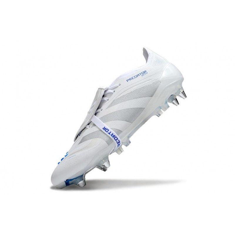 Adidas Predator Elite Foldover Tongue SG Pro Blanc Argent Bleu