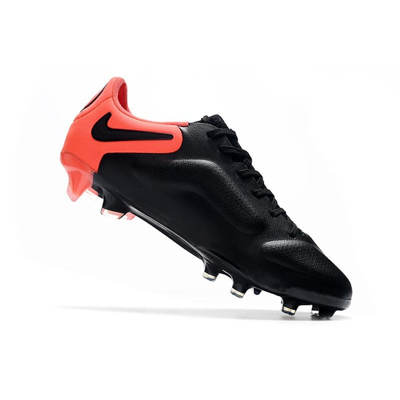 Nike Tiempo Legend 9 Elite FG Nouveau Noir Rouge Jaune