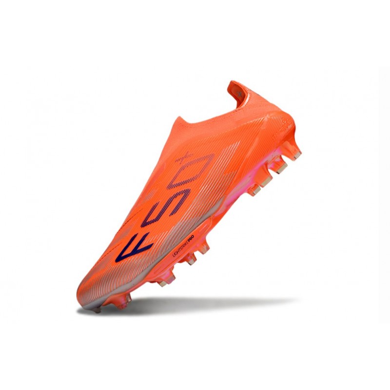 Adidas F50+ Sans Lacets FG Orange Noir