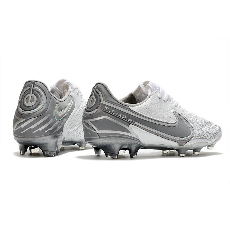 Nike Tiempo Legend 9 Elite FG Nouveau Blanc Gris