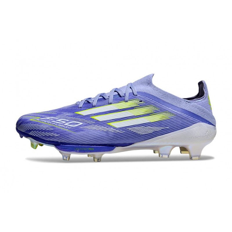 Adidas F50+ FG Violet Rapide Blanc Ftwr Citron Lucide