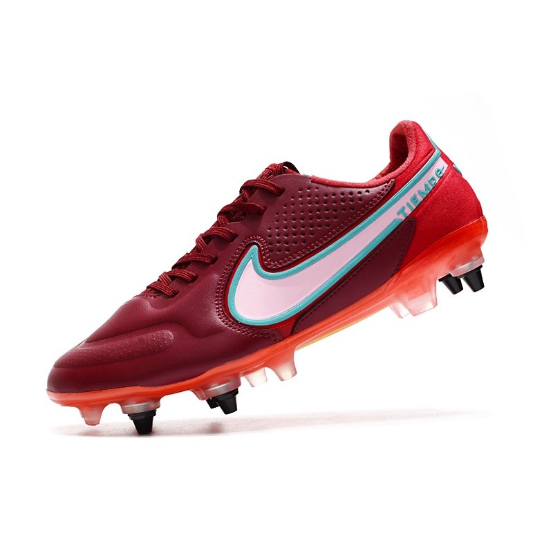 Nike Tiempo Legend 9 Elite SG PRO Rouge Equipe Blanc Hibiscus Mystique