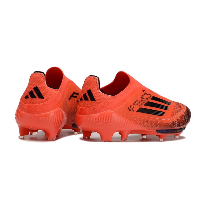 Adidas F50+ Sans Lacets FG Rouge Noir