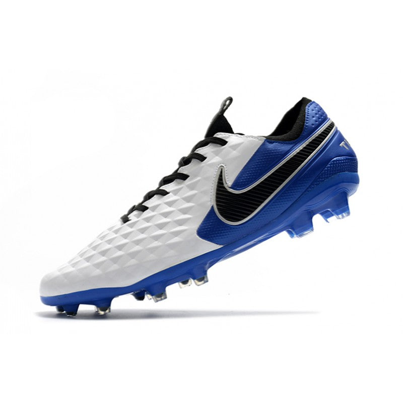 Nike Tiempo Legend VIII Elite FG Blanco Bleu Noir