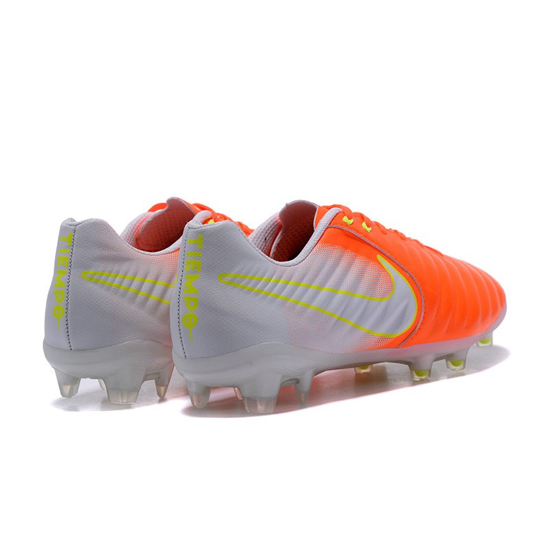 Nike Crampon Foot Tiempo Legend VII FG ACC Orange Blanc