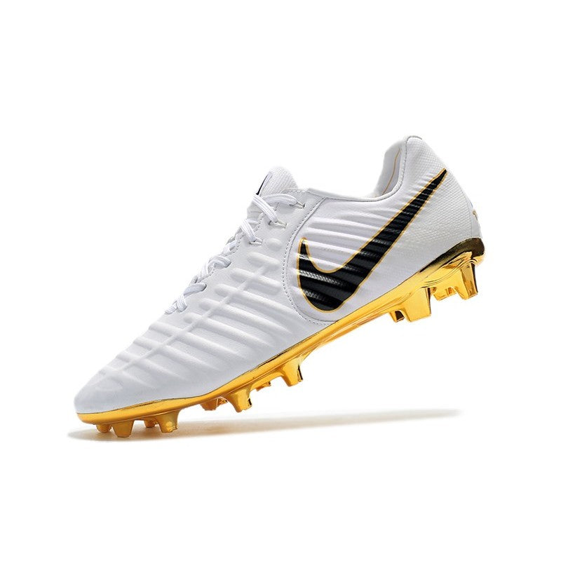 Nike Crampons Tiempo Legend VII Elite FG Blanc Or