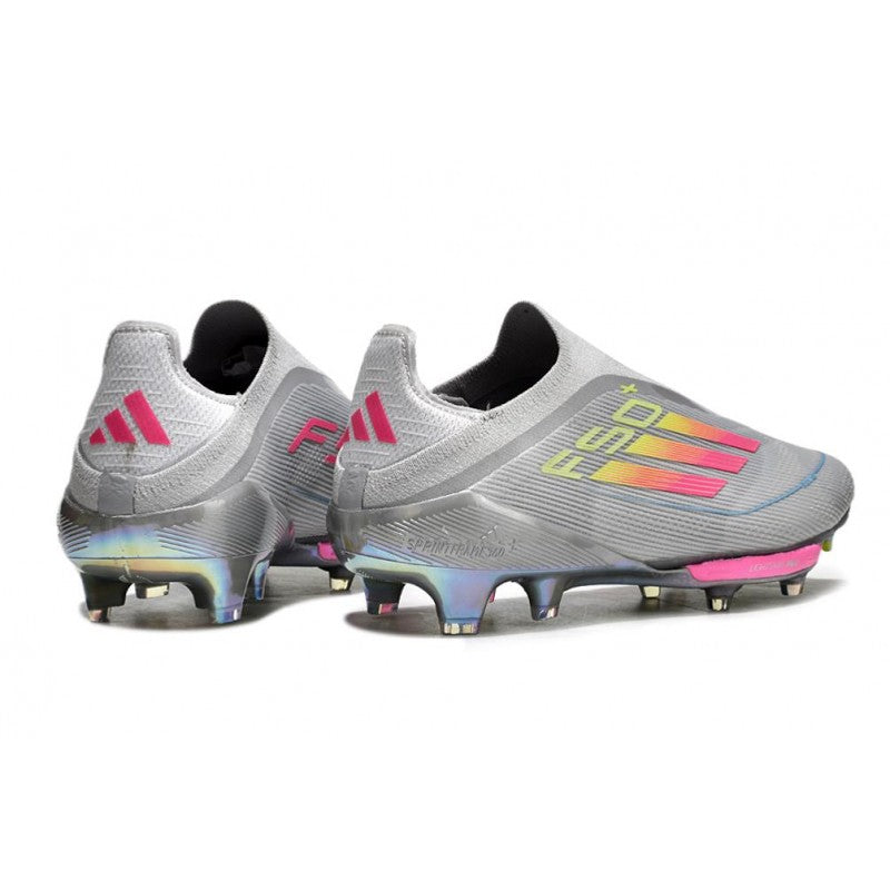 Adidas F50+ Sans Lacets FG Gris Jaune Solaire