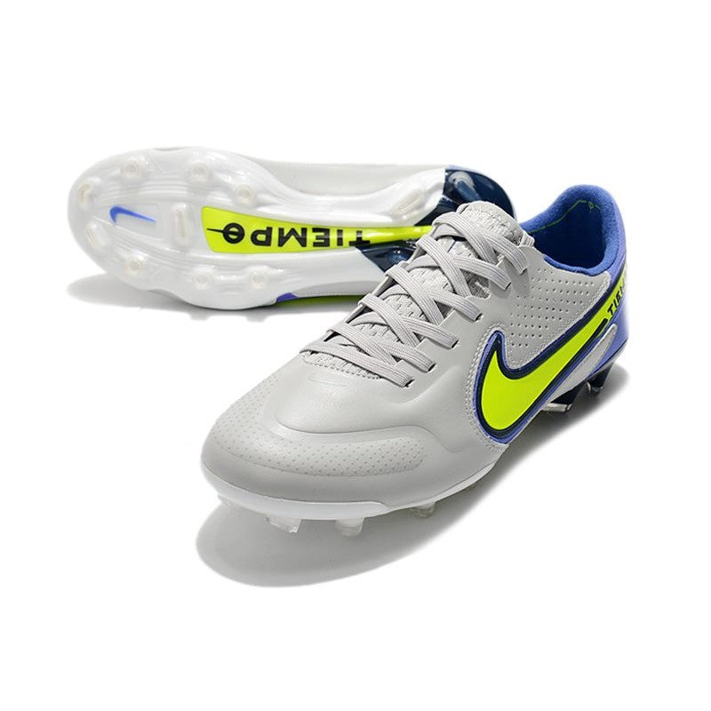 Nike Tiempo Legend 9 Elite FG Nouveau Gris Brouillard Volt Sapphire