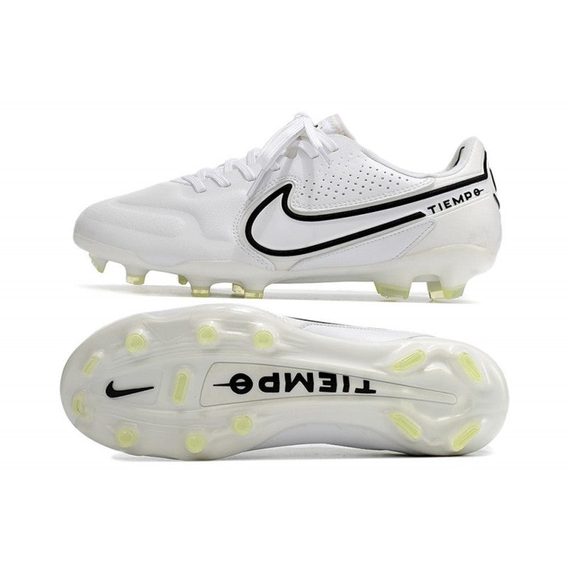 Nike Tiempo Legend 9 Elite FG Nouveau Blanc Noir