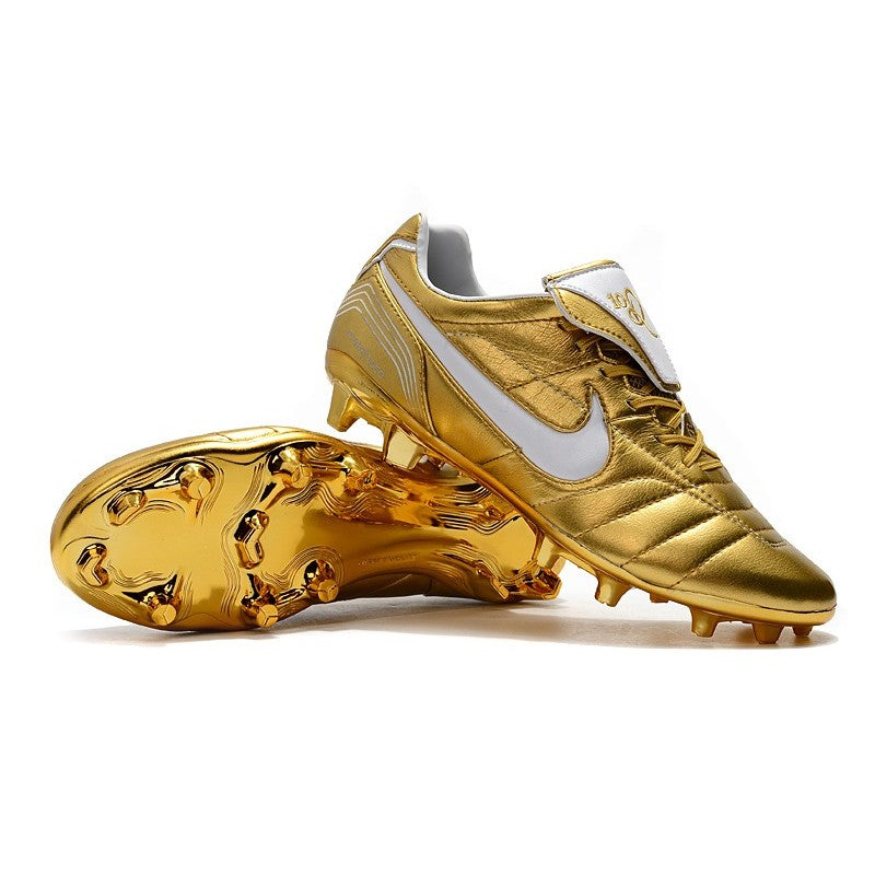 Nike Crampons Tiempo Legend VII R10 Elite FG Or Noir