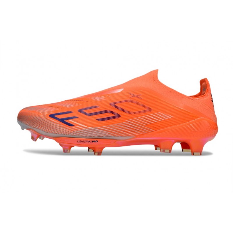 Adidas F50+ Sans Lacets FG Orange Noir
