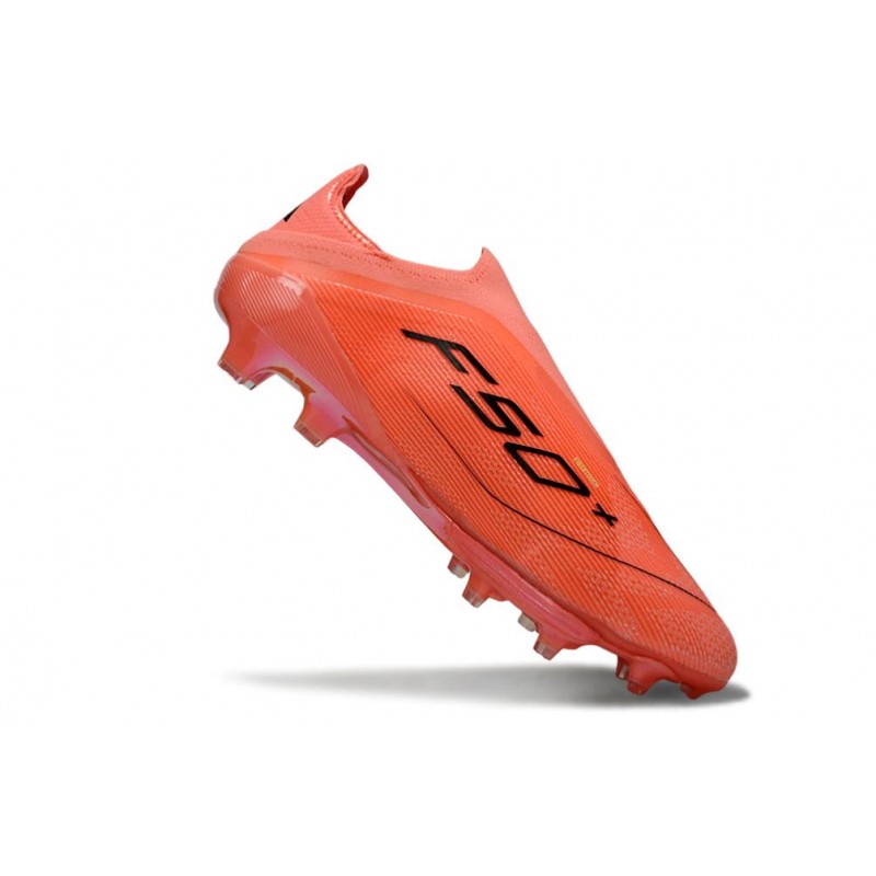 Adidas F50+ Sans Lacets FG Rouge Jaune