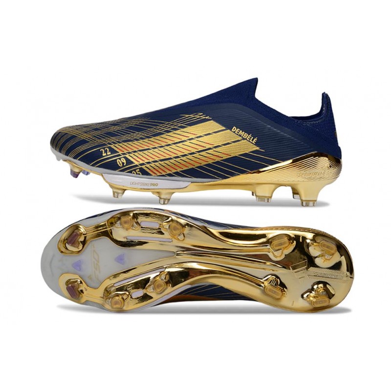 Adidas F50+ Sans Lacets FG Noir Or