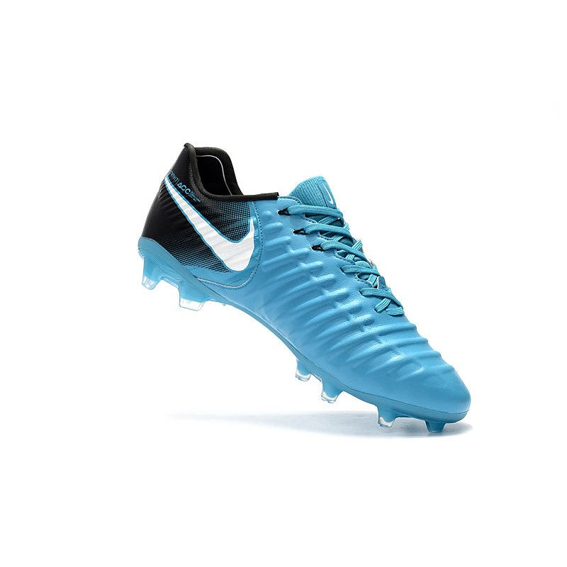 Nike Tiempo Legend VII FG Crampons Bleu Noir