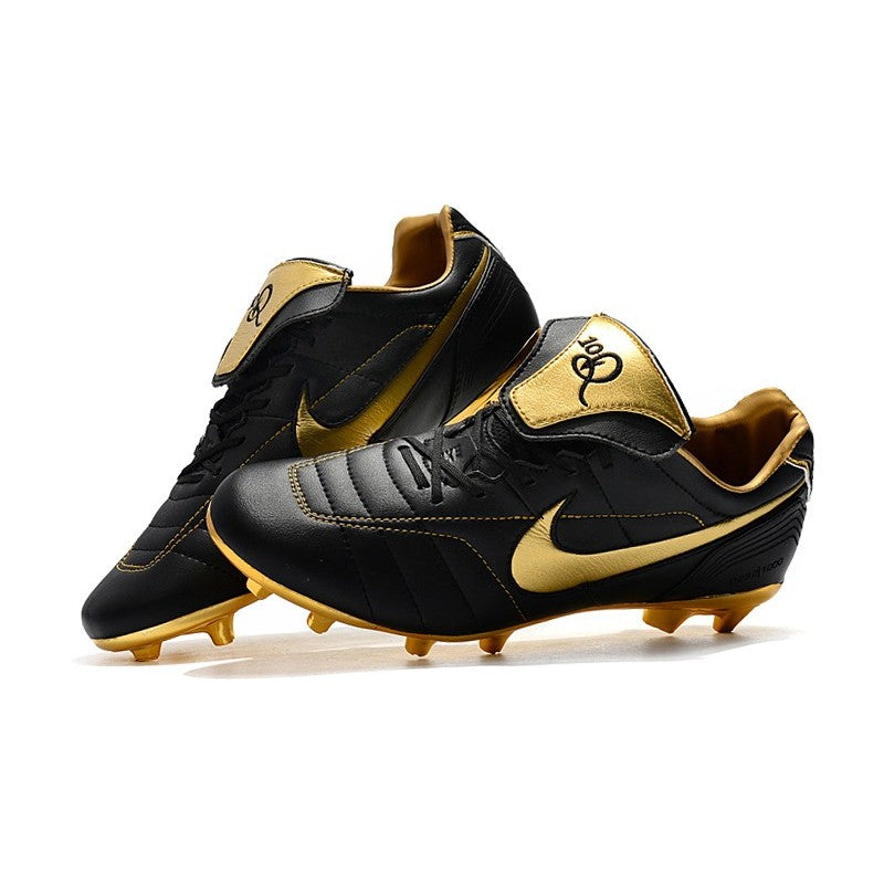 Nike Crampons Tiempo Legend VII R10 Elite FG Noir Or