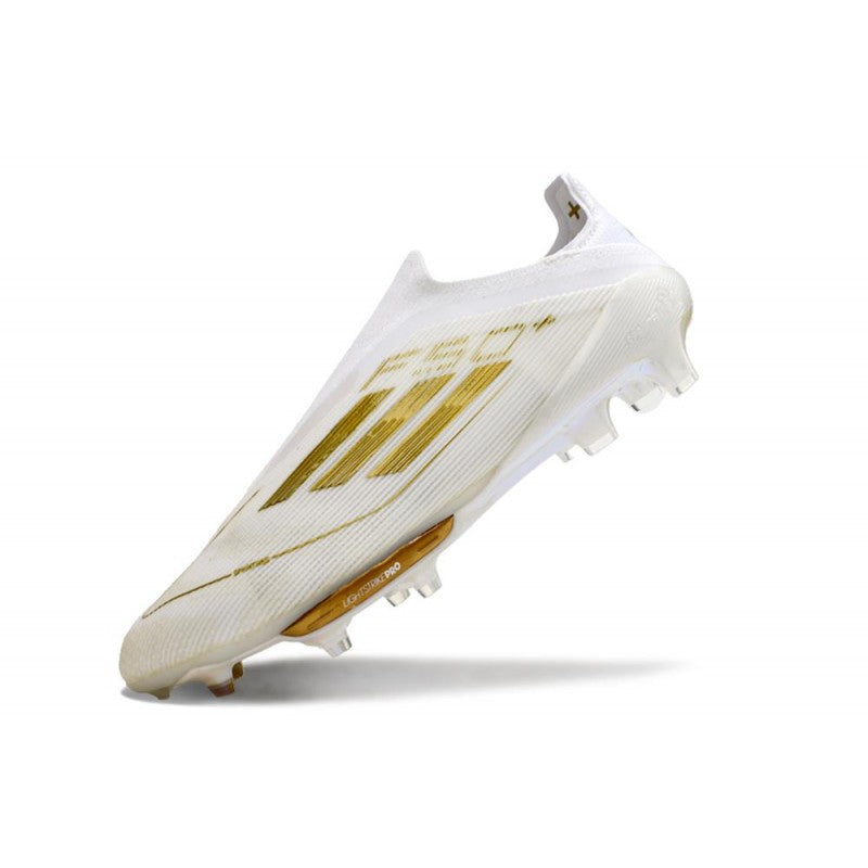 Adidas F50+ Sans Lacets FG Day Spark Blanc Doré