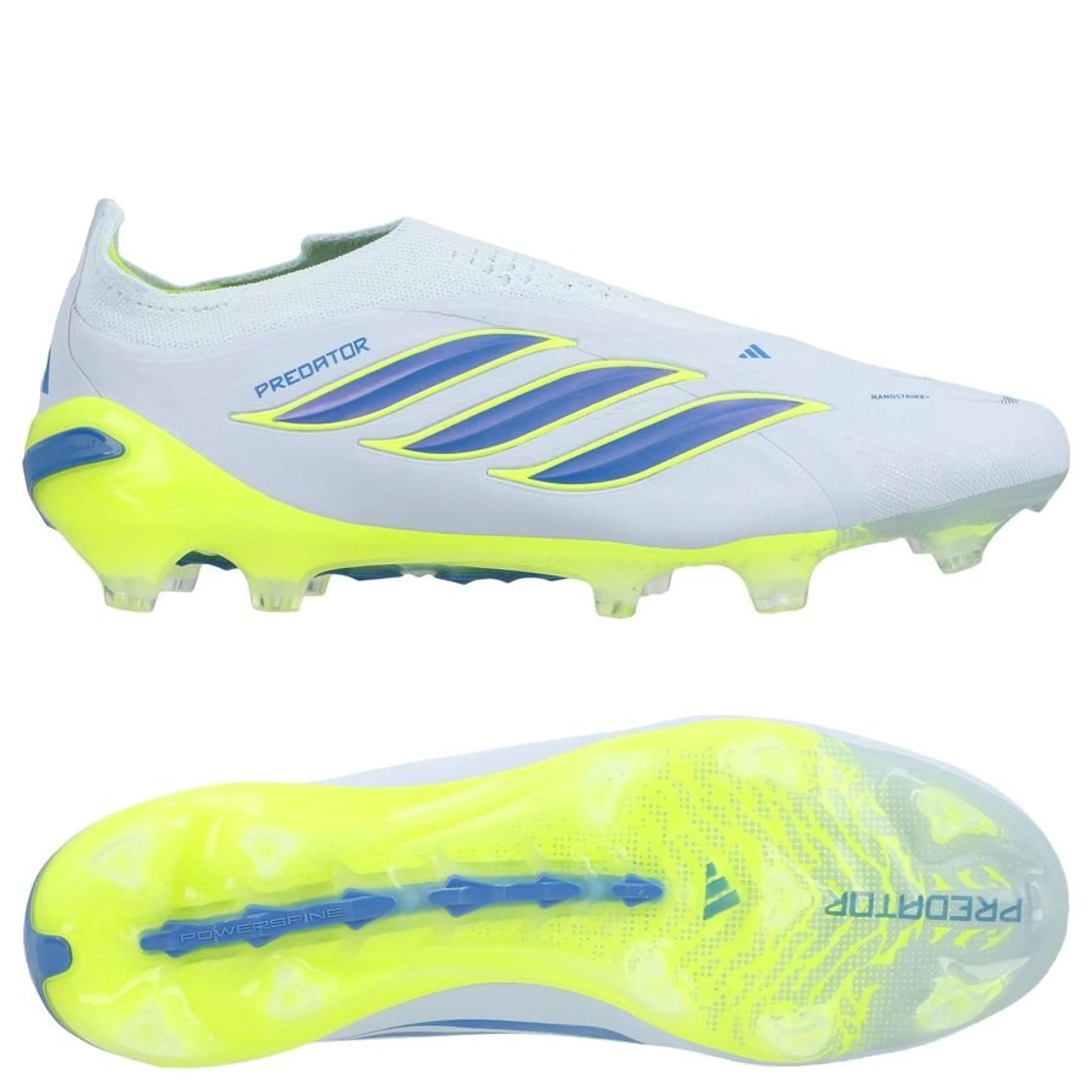 adidas Predator Elite Fold-over Tongue FG Ice Cold Precision - Crystal Sky/Ray Blue/Jaune